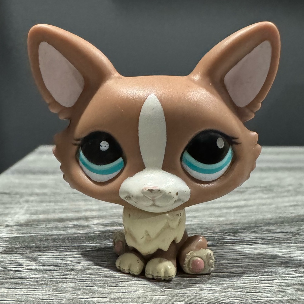 Littlest Pet Shop | #1864: Brown Corgi w/Turquoise Eyes - Collectible Toy Figure
